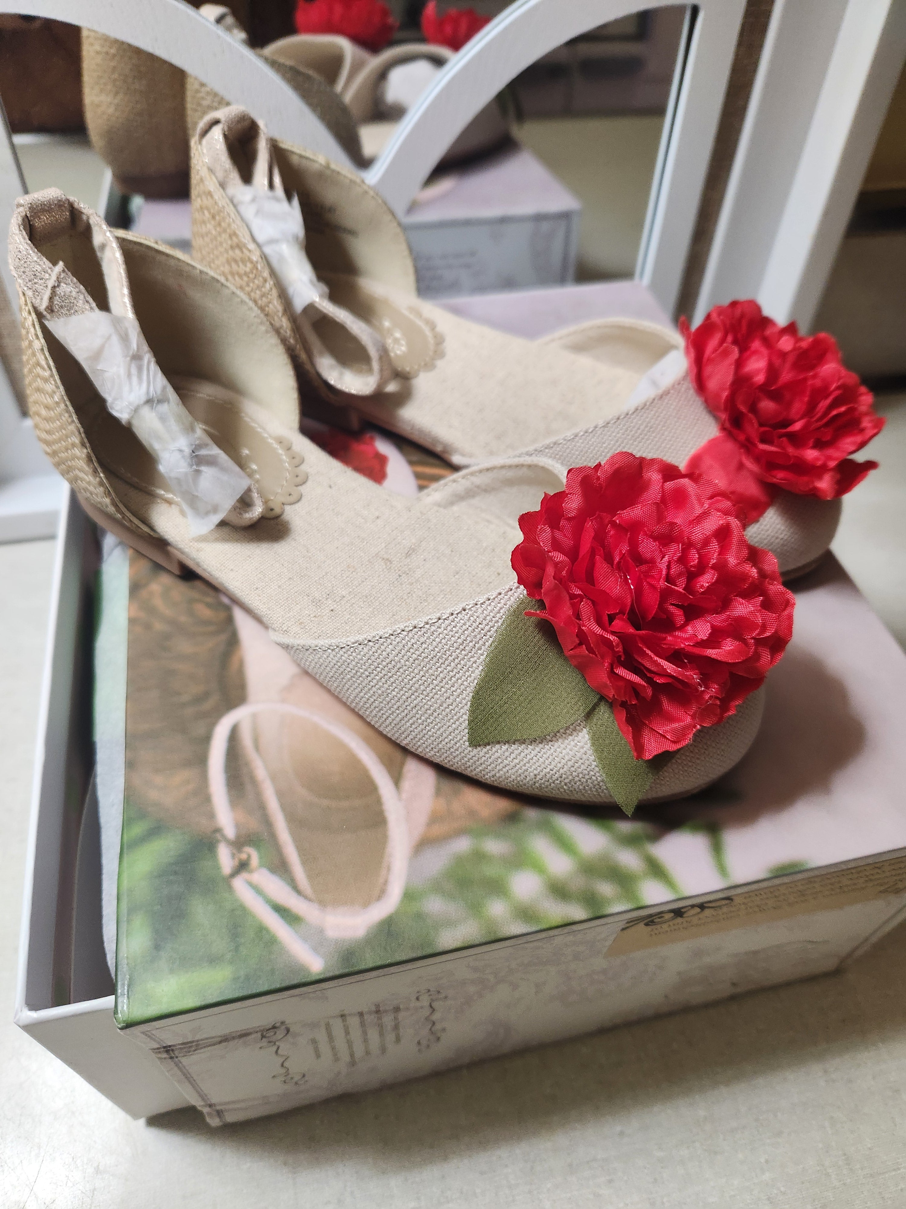 Fancy Faith Rose Toe Ankle Strap Dress Shoes