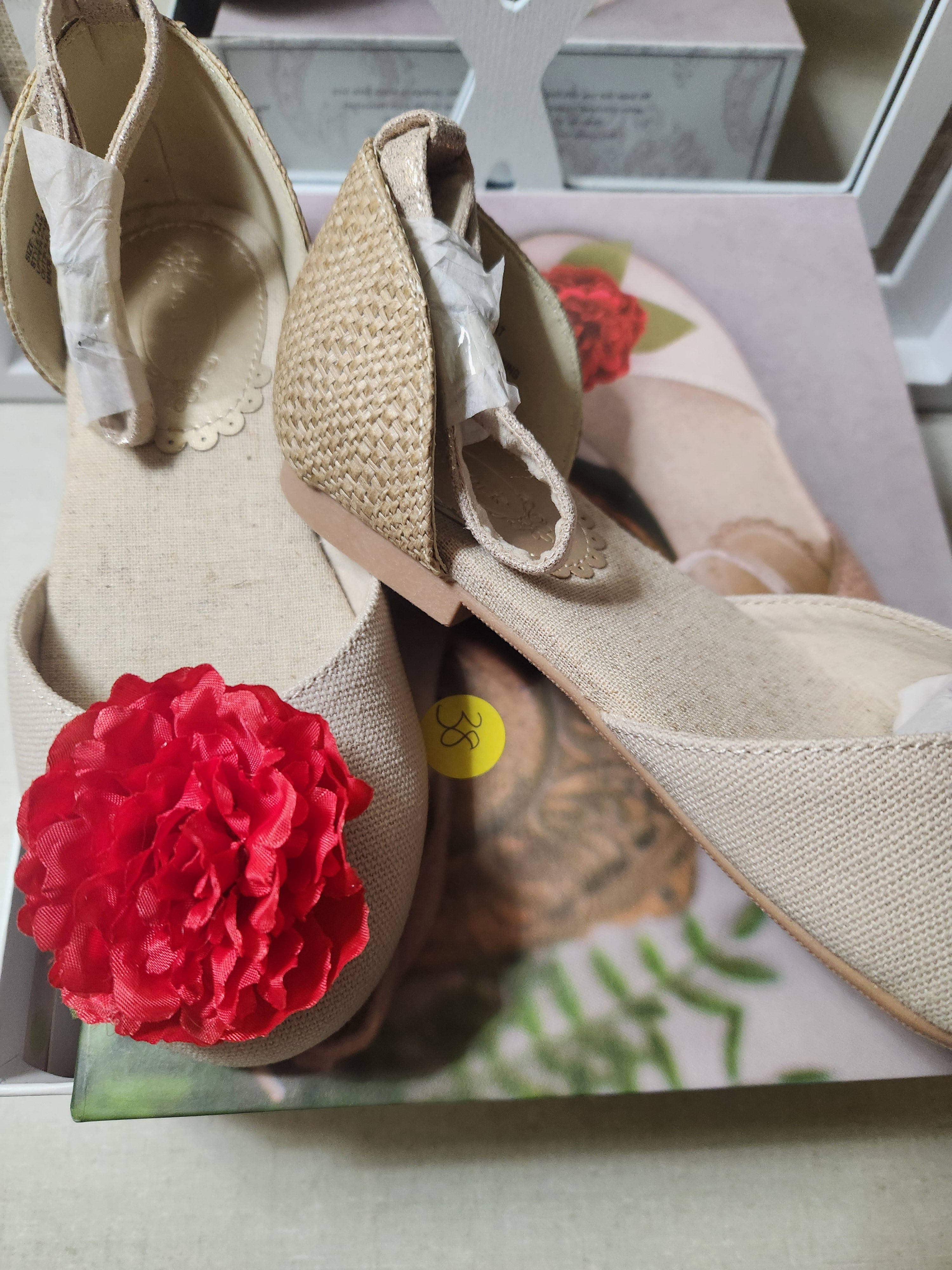 Fancy Faith Rose Toe Ankle Strap Dress Shoes