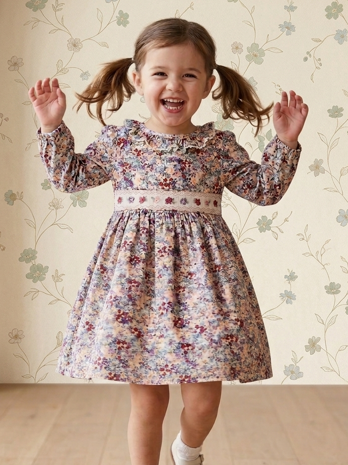 Insightful Iris (Size 3T) Girl's Dress