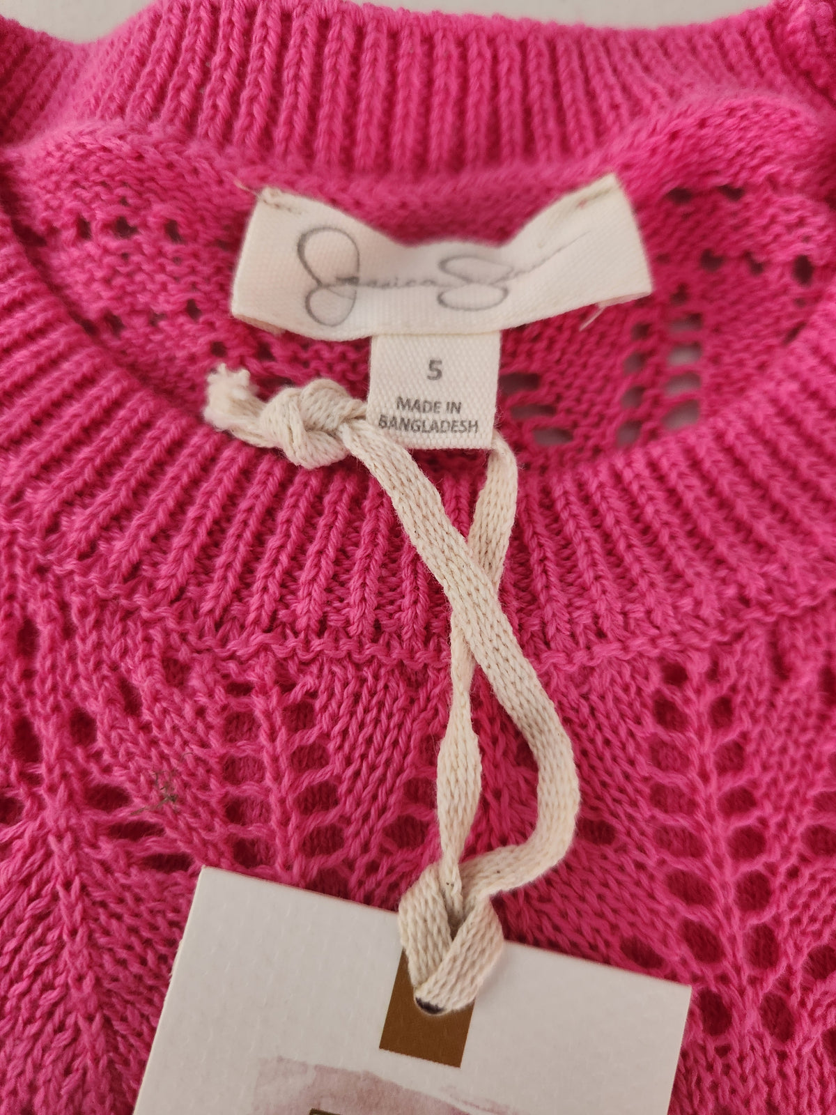 Erica-Pink Knit Pant Set (Size 6X) Matching Set
