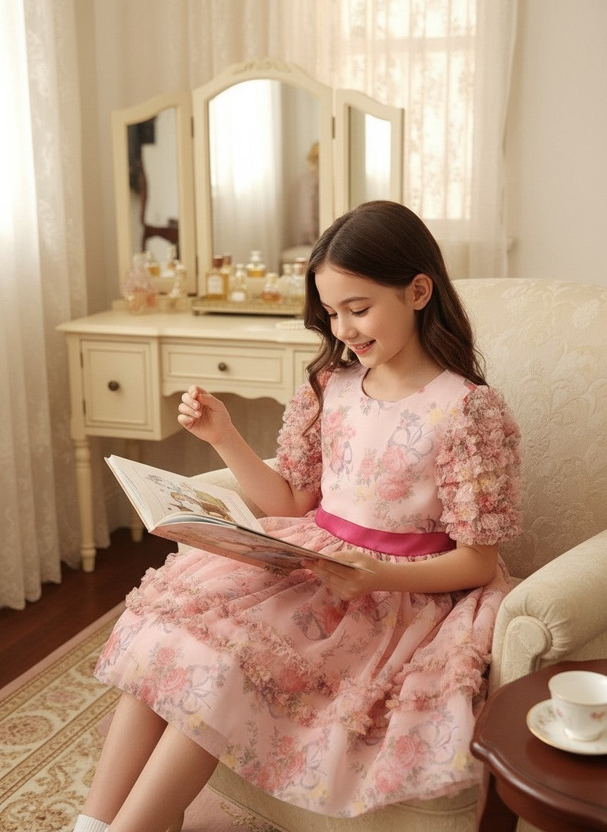 Studious Sylvie (Size 7) Girl's Dress
