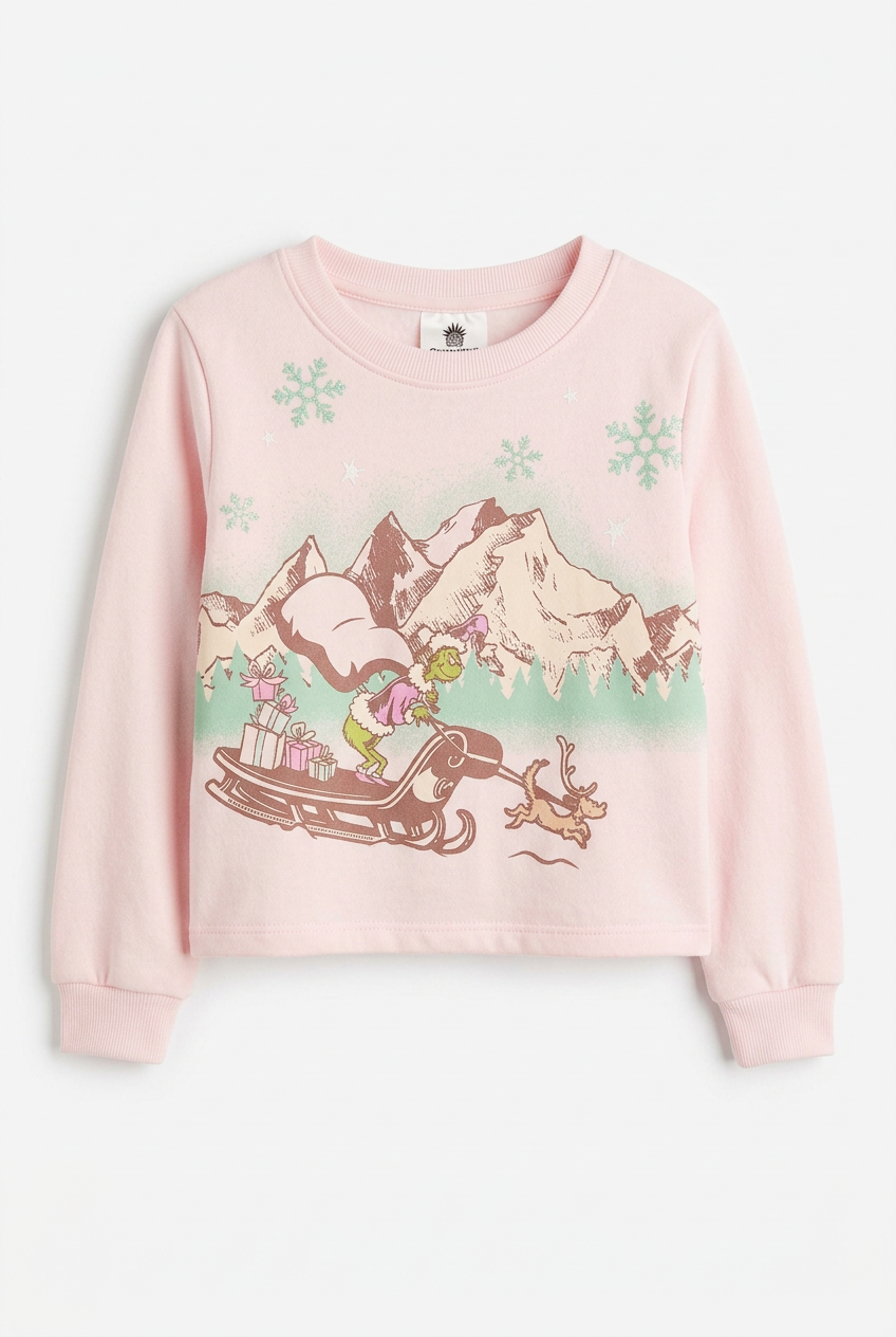 Kasey-Grinch Pleated Ombre Skirt & Top Set (Size-3T)