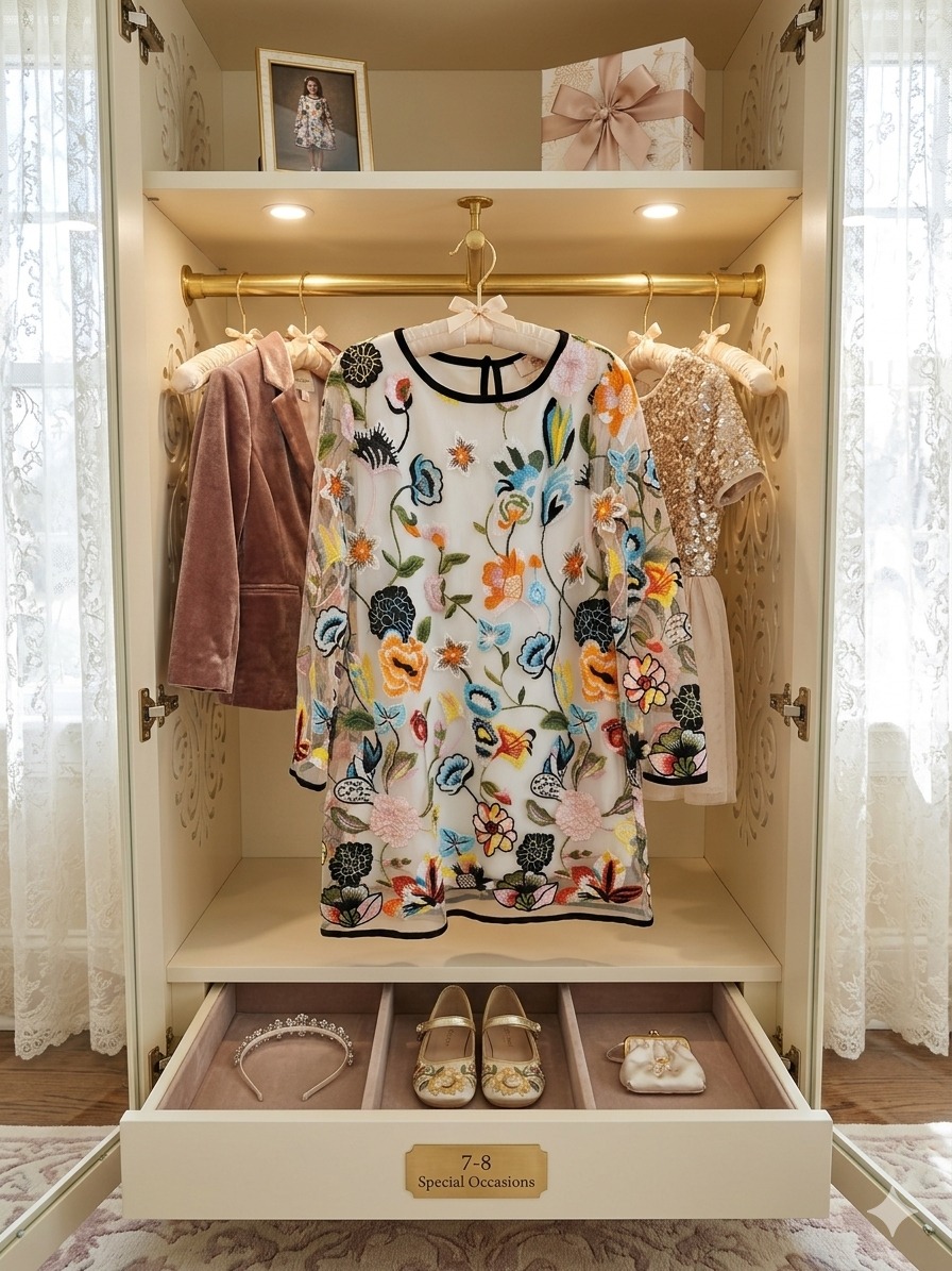 Brilliant Braylee (Size 7/8) Girl's  Dress