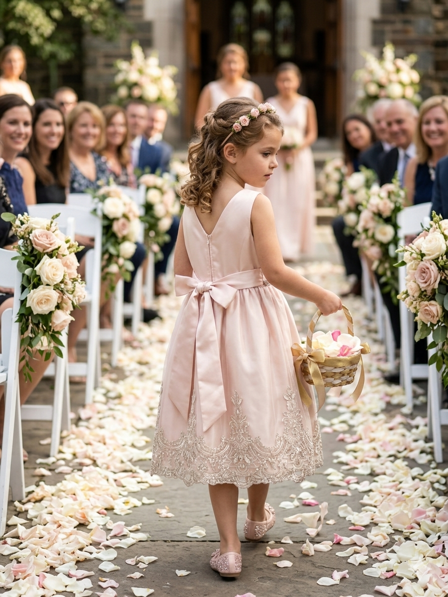 Happy Heather (Size 6) Girl's Dress