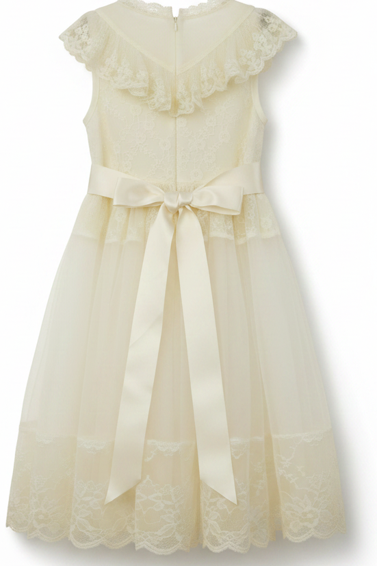 Independent Ivory (Size 6) Girl's Dress