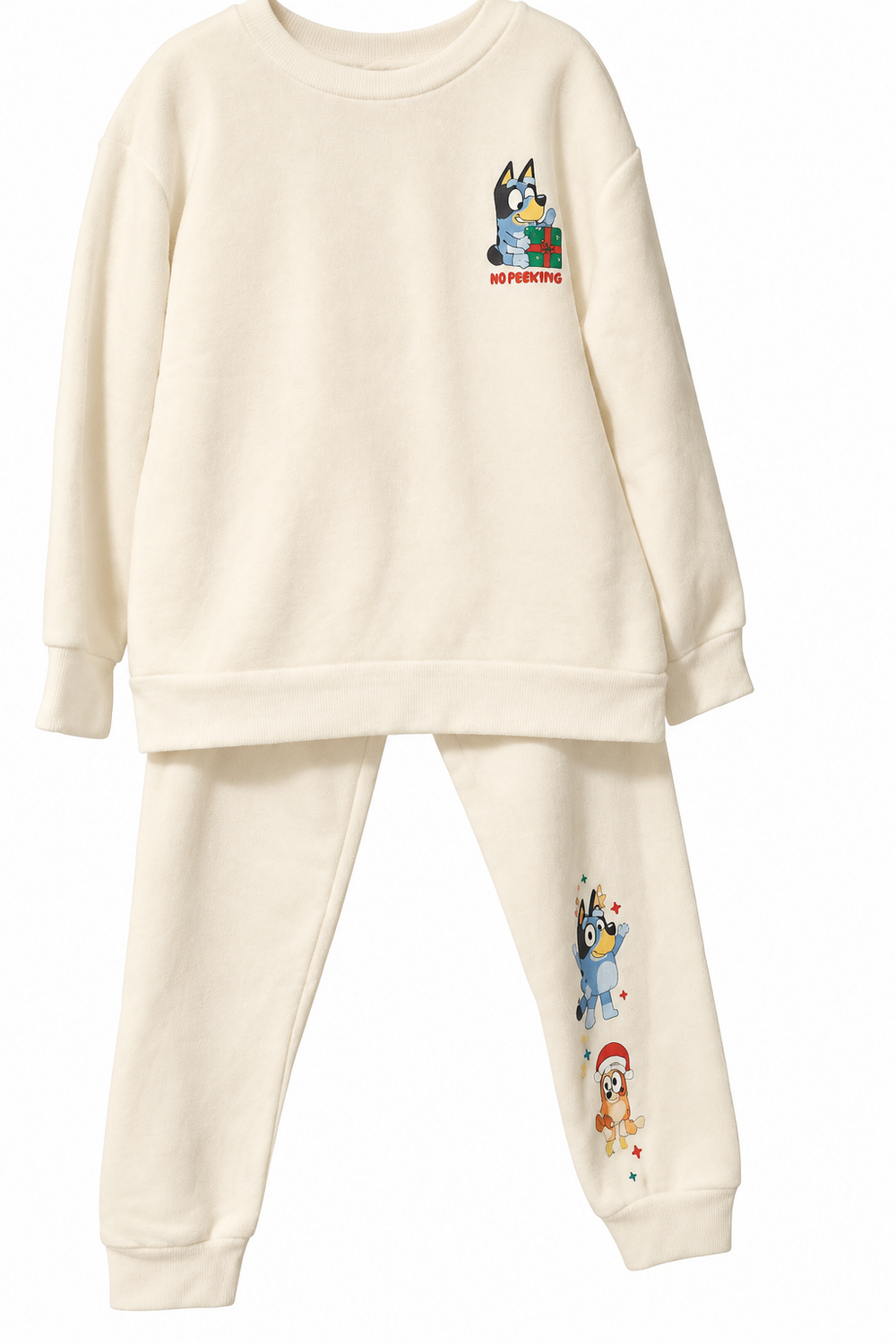 Felice-Bluey Girl's Holiday Jogger Set (Size 5T)
