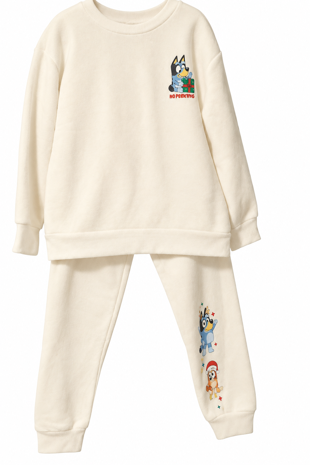 Felice-Bluey Girl's Holiday Jogger Set (Size 5T)