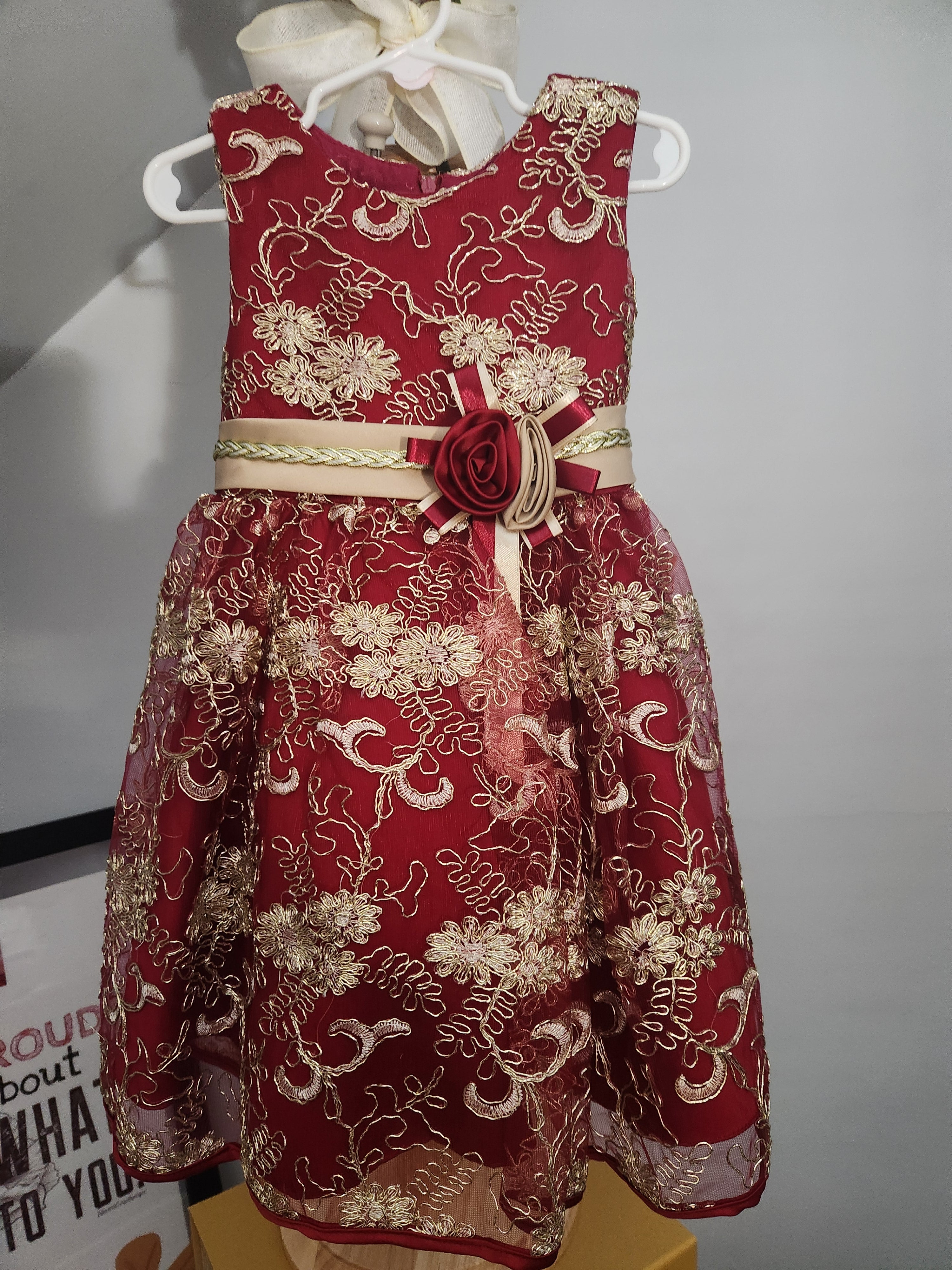 Jessica Apple Red (Various Sizes) Girls' Dresses