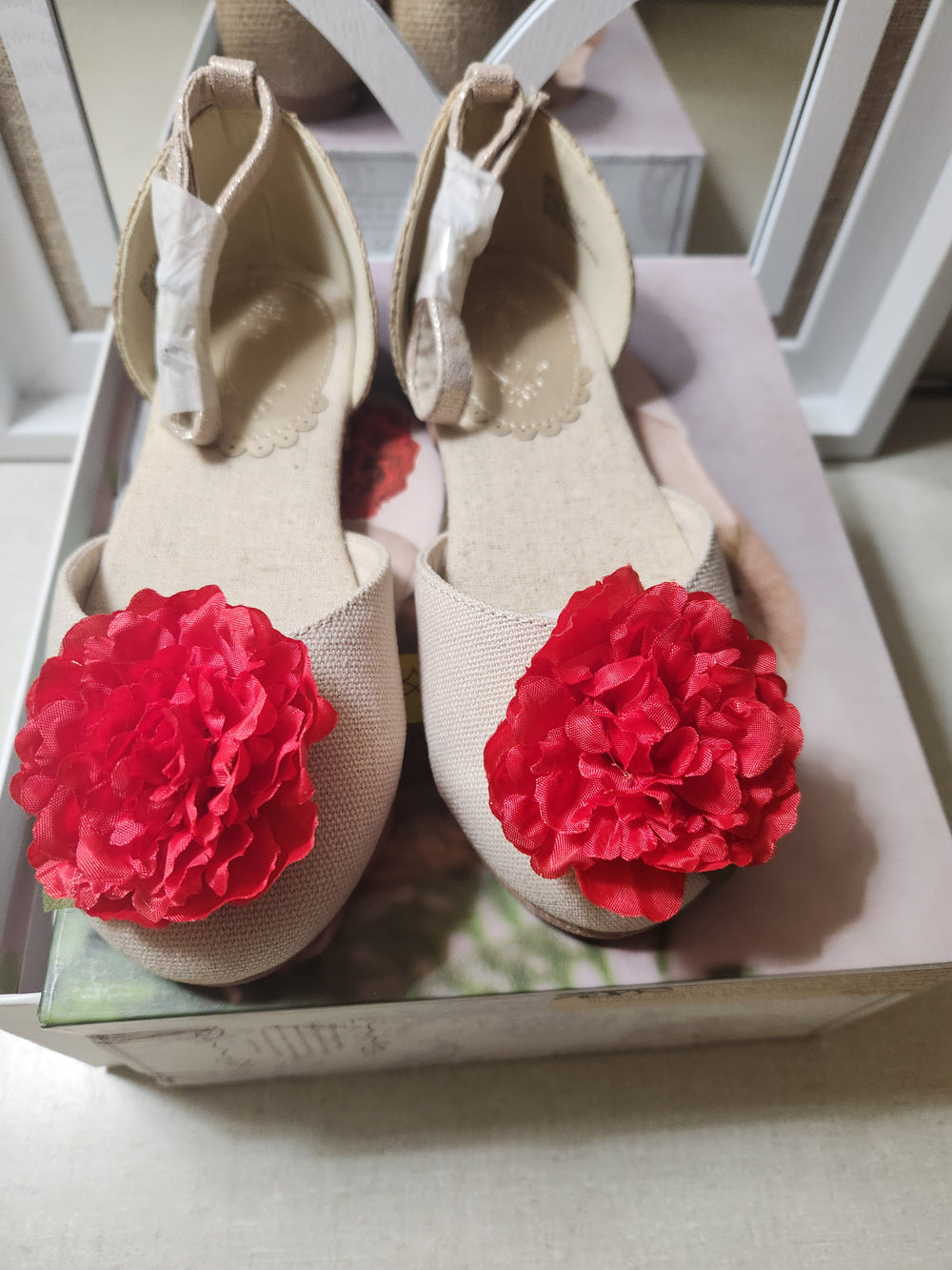 Fancy Faith Rose Toe Ankle Strap Dress Shoes
