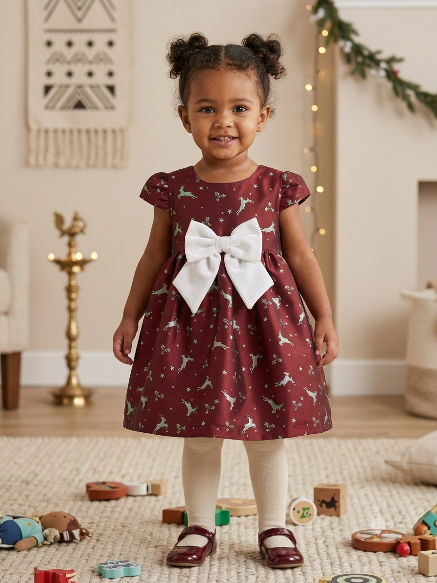 Ruby Rudolph (Size 2T-3T) Girl's Dress