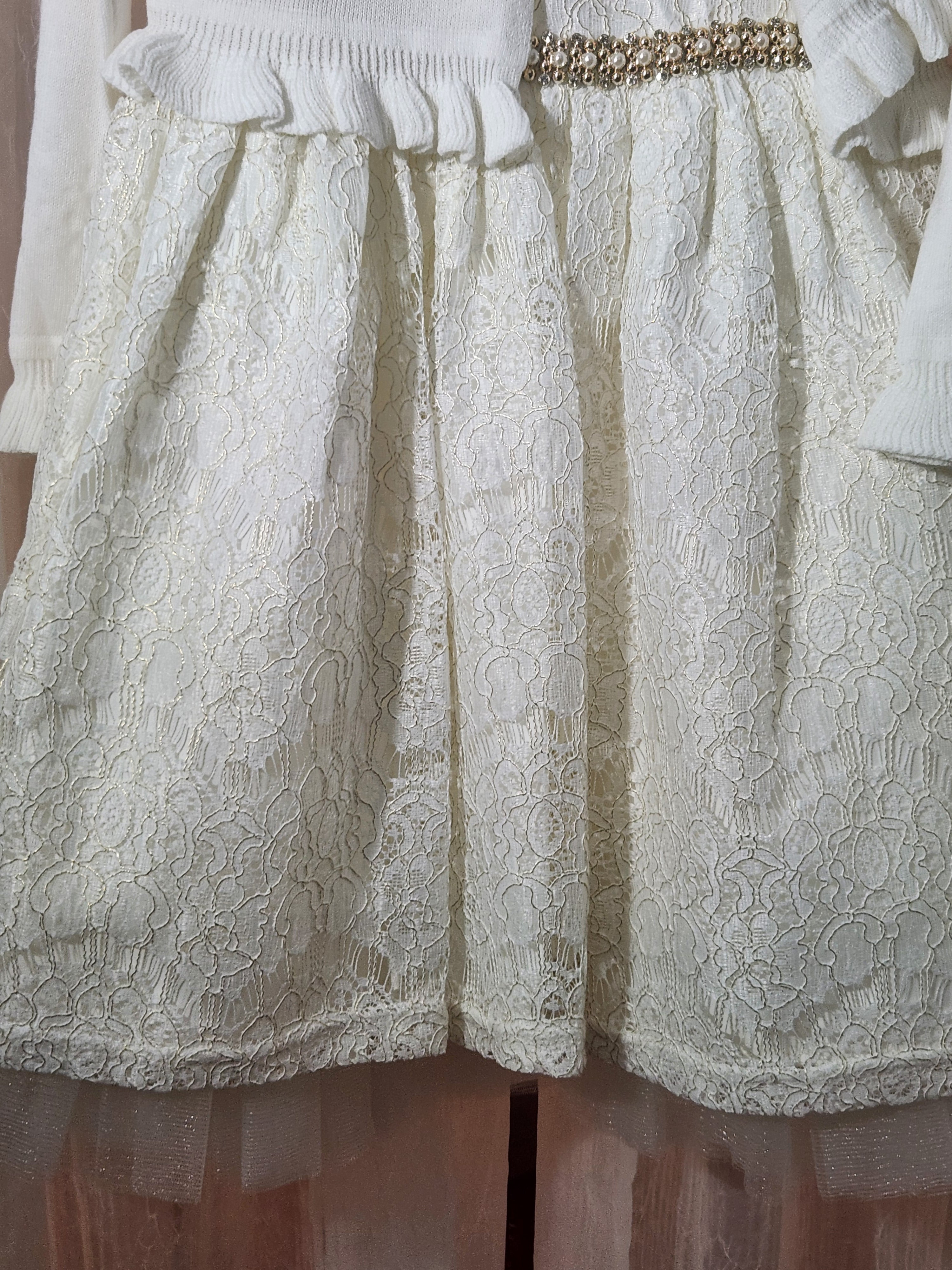 Jovial Jacquelyn (Various Sizes) Girl's Dress & Cardigan