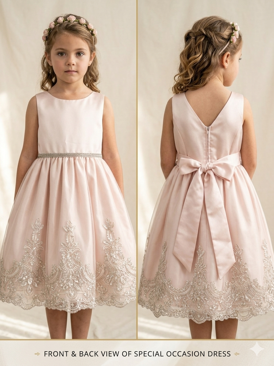 Happy Heather (Size 6) Girl's Dress