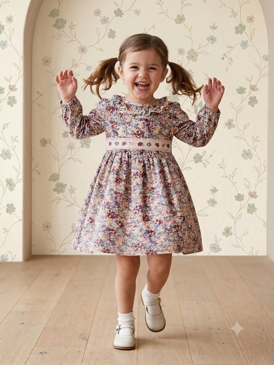 Insightful Iris (Size 3T) Girl's Dress