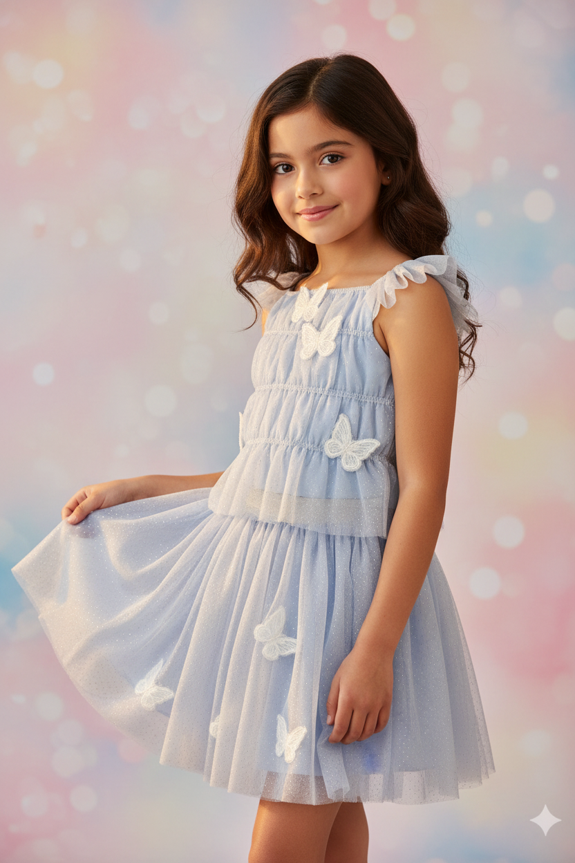 Whimsical Waverly (Size 8) Girl's Skirt & Top Set
