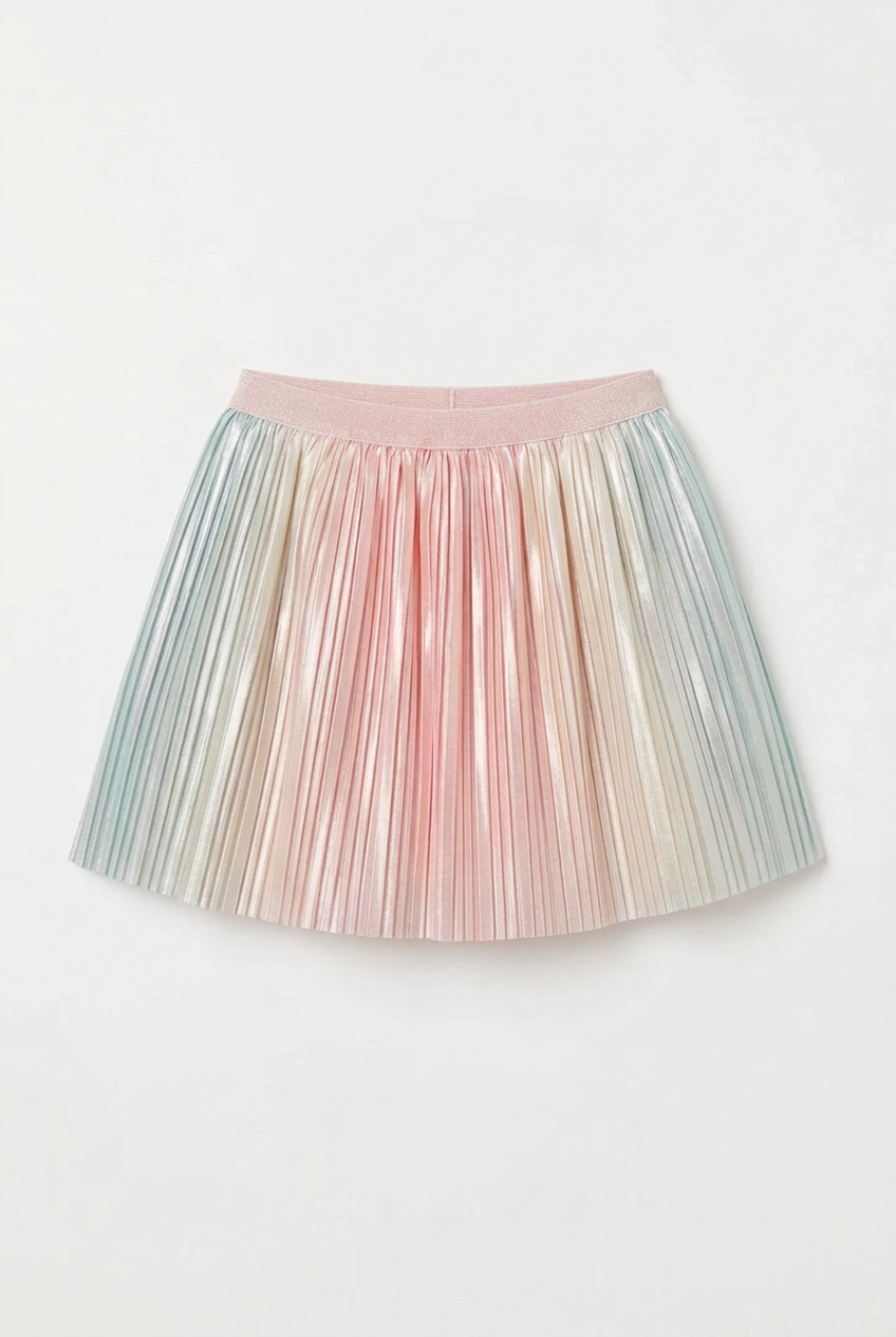 Kasey-Grinch Pleated Ombre Skirt & Top Set (Size-3T)