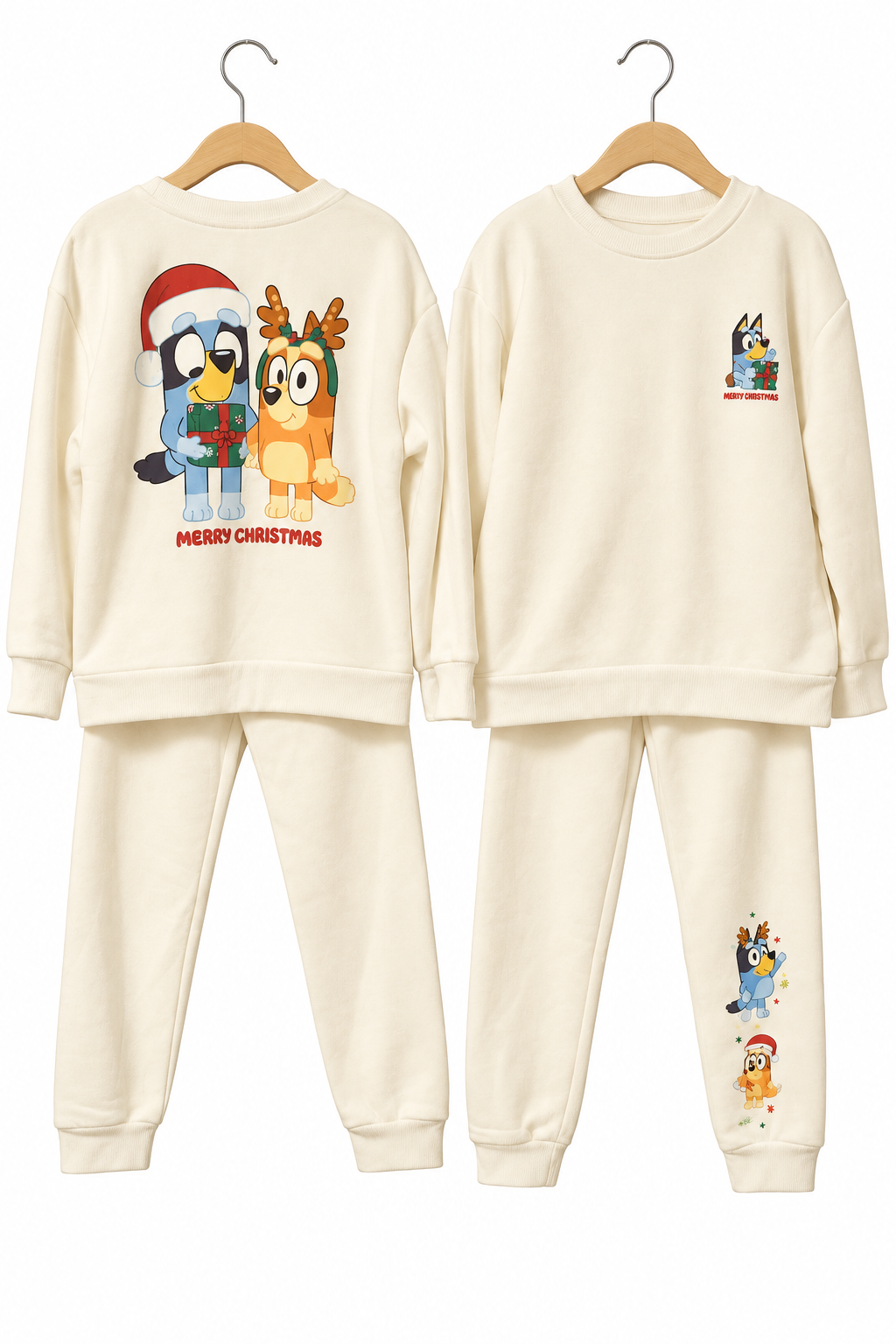 Felice-Bluey Girl's Holiday Jogger Set (Size 5T)