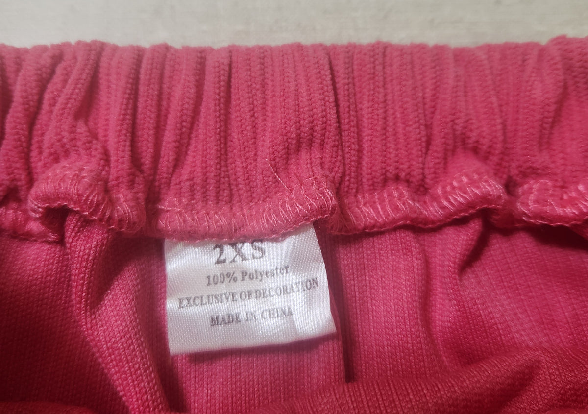 Miriam-Breast Cancer Awareness Girl's Gray/Pink Top & Skirt Set(S-2XS)