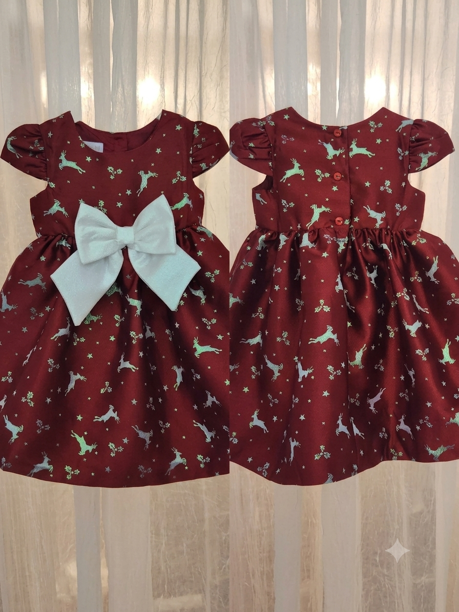 Ruby Rudolph (Size 2T-3T) Girl's Dress