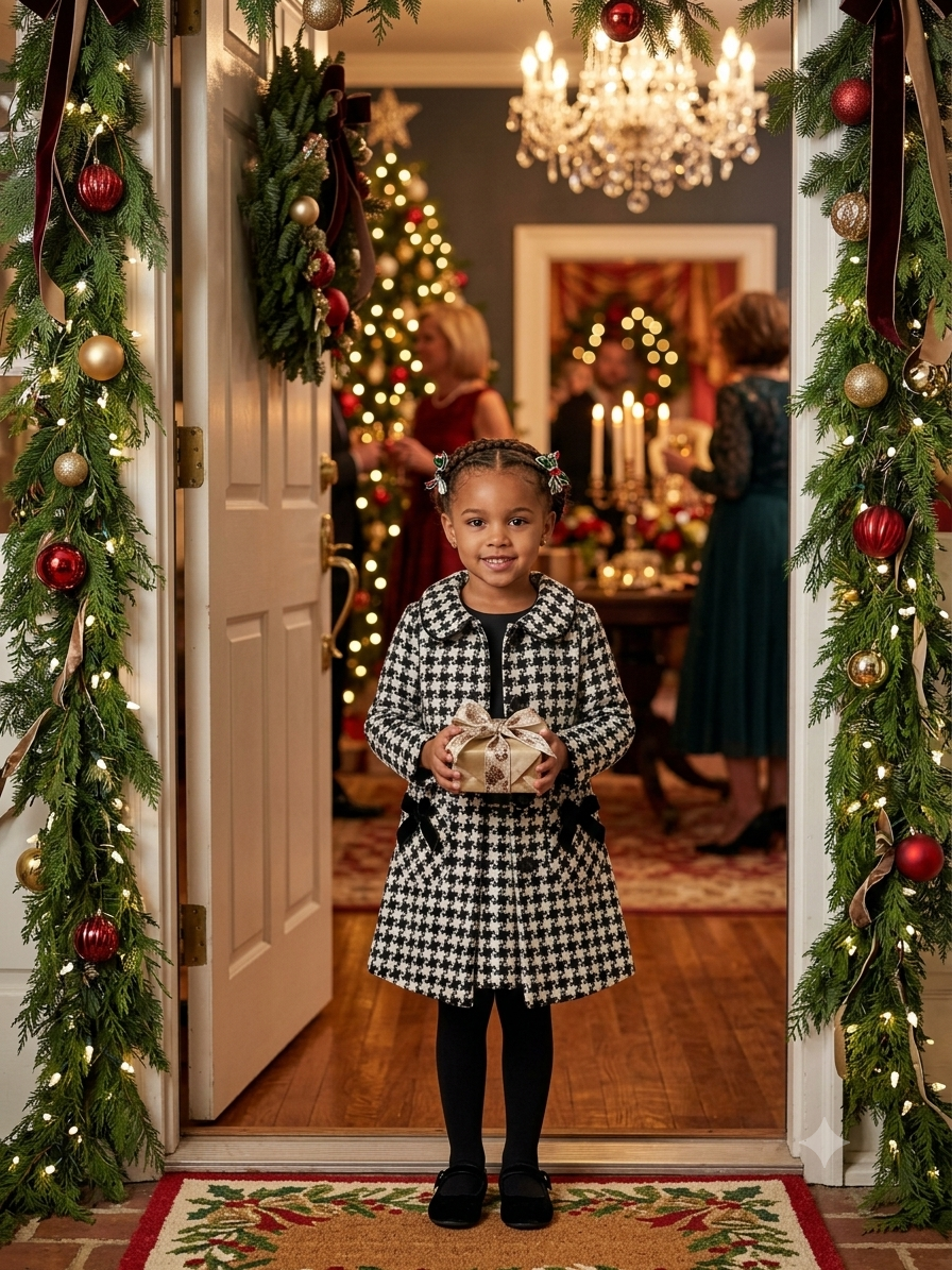 Admired Anastasia (Size 2T&4T) Girl's Dress & Coat Ensemble