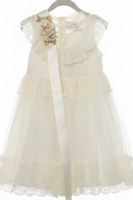 Independent Ivory (Size 6) Girl's Dress