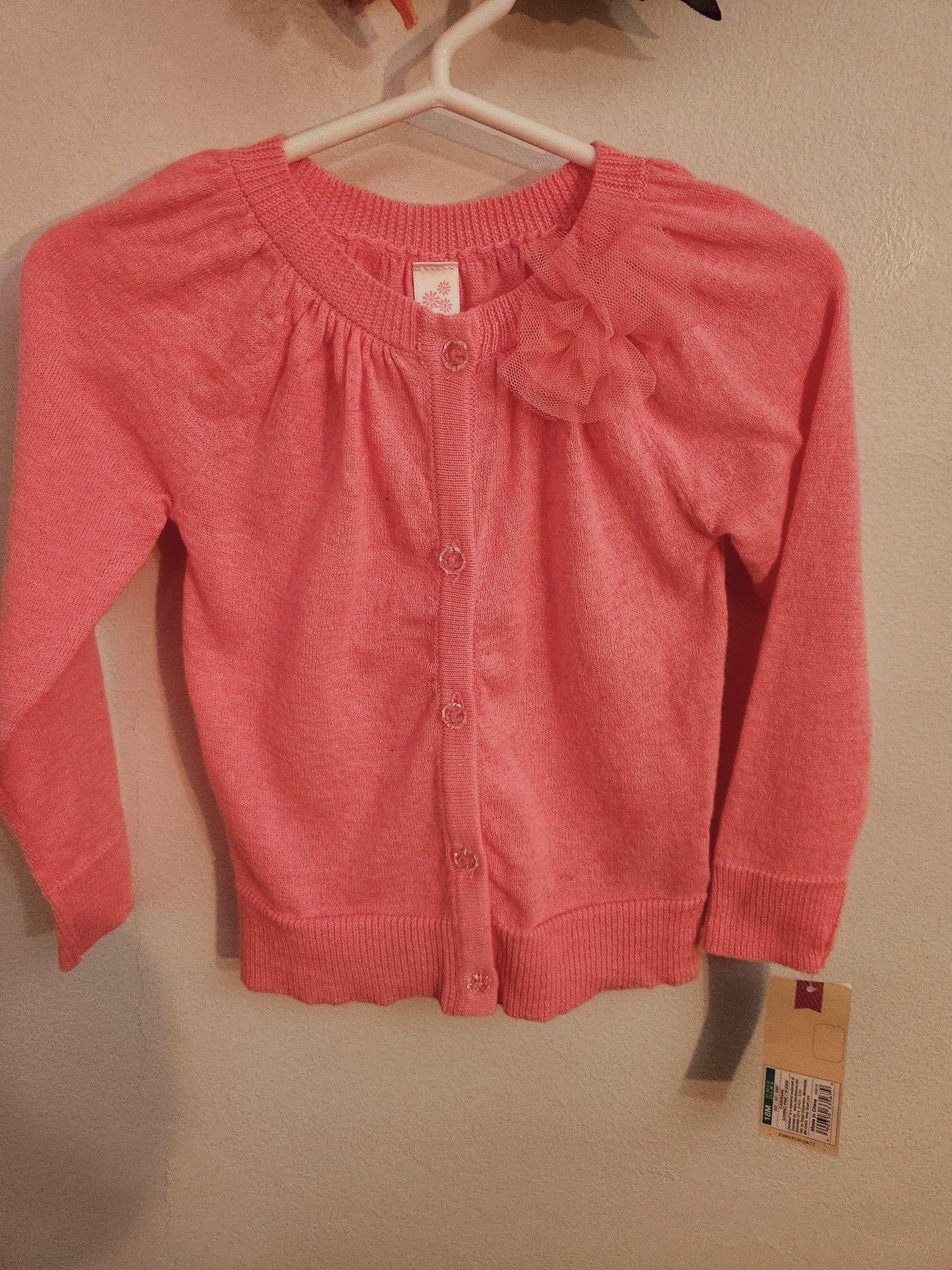 Rosebud Pink Sweater (Size 18 months)