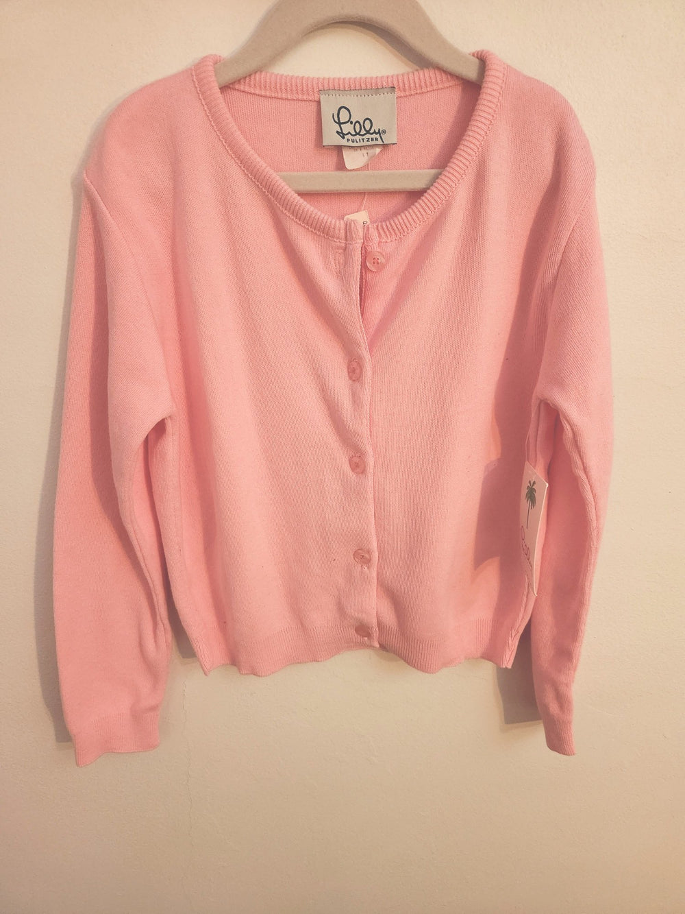 Pink Cotton Cardigan (Size 6X)